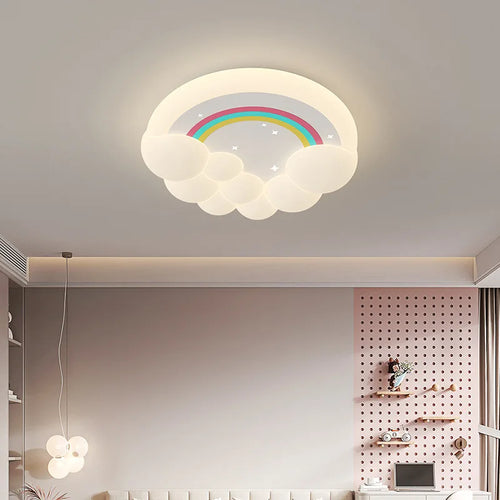 plafonnier led moderne nuages bulles pour chambre enfant - vue 2 sur 10
