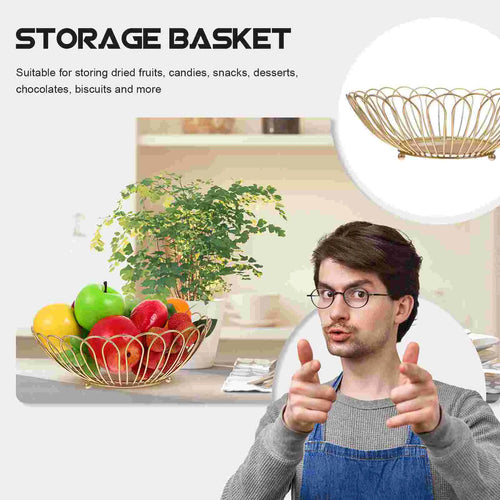 étagères de rangement en fer pour assiettes et fruits multifonctions - vue 6 sur 7