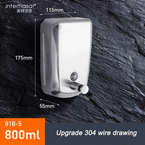 distributeur de savon mural en acier inoxydable 304 pour savon liquide - vue 13 sur 12