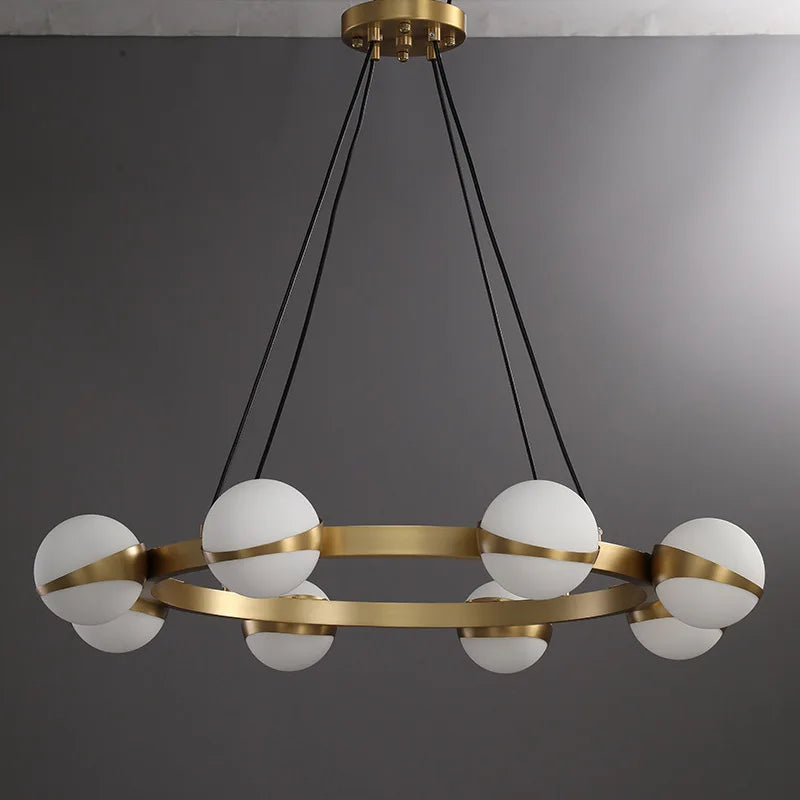 boule de verre moderne avec lumière led pour décoration intérieure - vue 4 sur 9