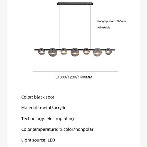 suspension led moderne style minimaliste pour intérieur artistique - vue 6 sur 9