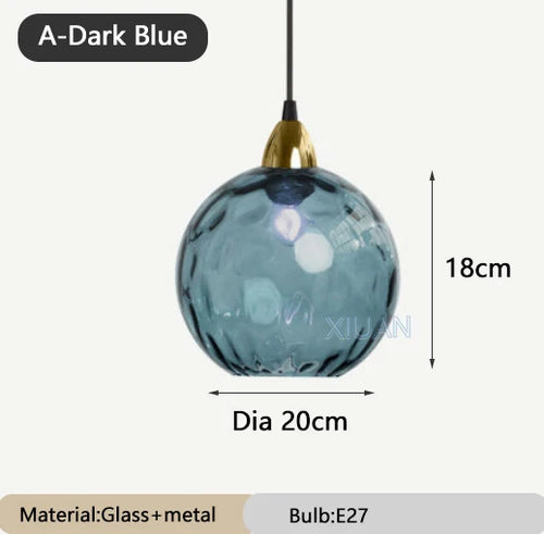 lustre en verre coloré lumineux pour restaurant - vue 17 sur 25
