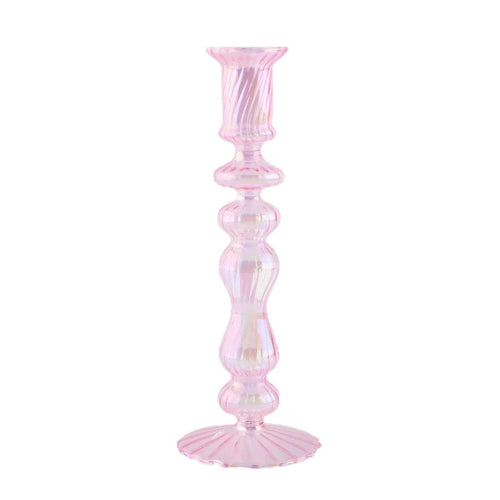 bougeoirs rétro coniques haut en verre pour décoration - vue 27 sur 32