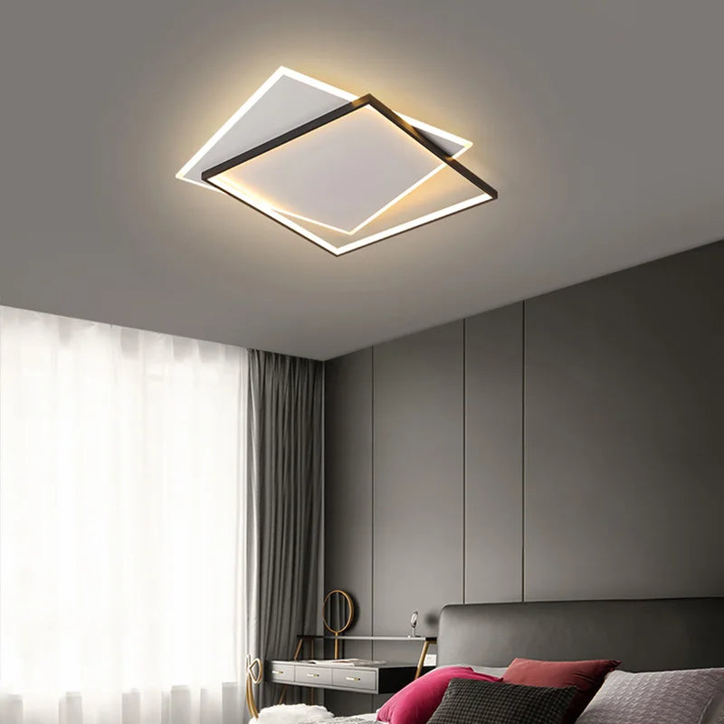 plafonnier led nordique à intensité réglable design simple - vue 6 sur 9