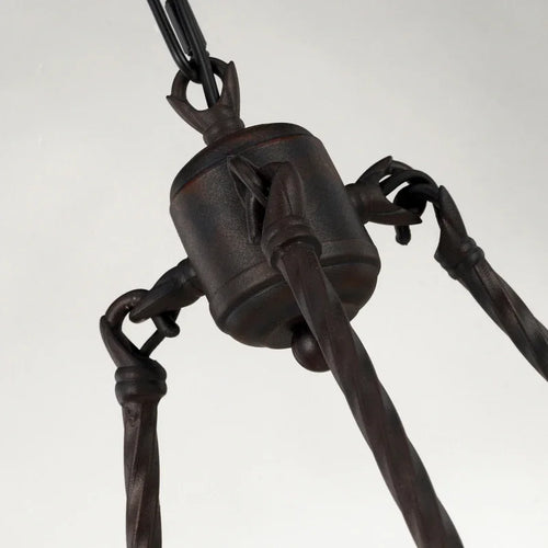 Industrial Vintage Chandelier Retro Wrought Iron Antique Pendant Lights For Kitchen Bedroom Living Room Indoor Led Lighting - vue 3 sur 7
