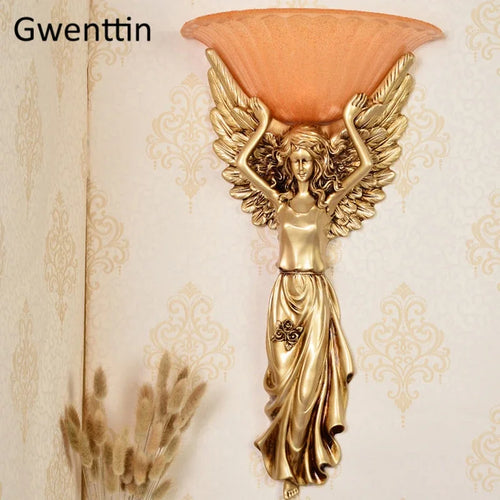 applique murale angel lampe rétro décorative pour intérieur moderne - vue 7 sur 6