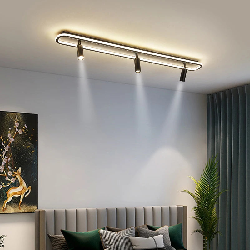 lustre led moderne pour éclairage intérieur gradation longue - vue 5 sur 18