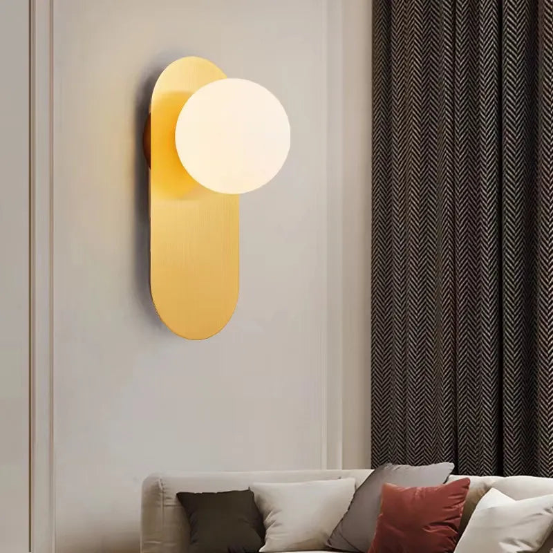 Appliques murales LED d'intérieur design arrondi avec boule - vue 6 sur 12