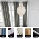 Rideau occultant extra long style lin moderne salon