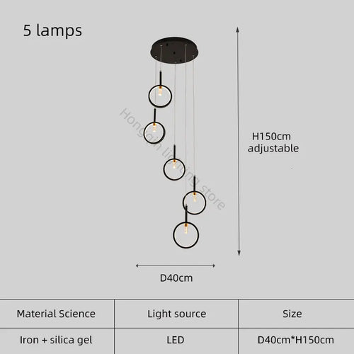 lustre moderne simple en forme trapézoïdale pour décoration intérieure - vue 11 sur 12