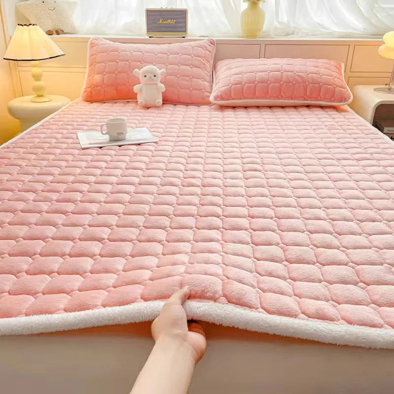 surmatelas en velours chaud épais pour un confort optimal - vue 13 sur 15
