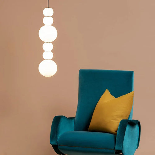 suspension style européen design luxe gourde verre led - vue 6 sur 9