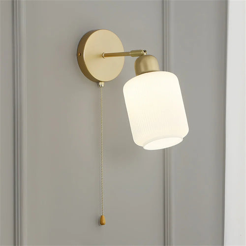 applique murale nordique à led en métal et verre réglable - vue 2 sur 11