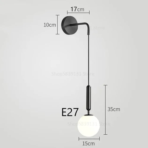 applique murale led moderne simple style nordique décoratif luxe - vue 11 sur 12