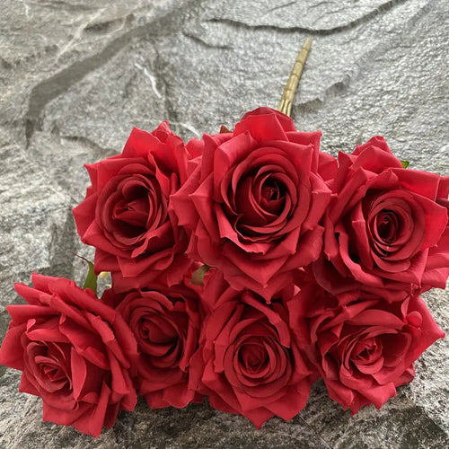 rose artificielle en soie pour décoration et photographie de mariage - vue 19 sur 22