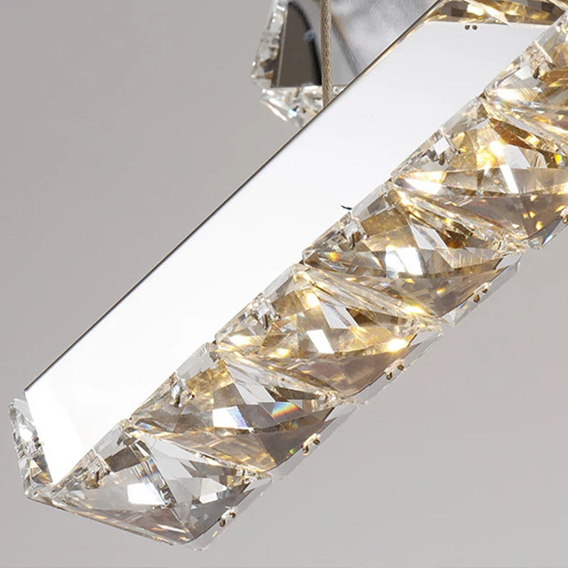 Modern Luxury Creative Led Crystal Chandelier Dining Room, Living Room, Kitchen Table, Meeting Room, Bedroom Lighting Chandelier - vue 5 sur 11