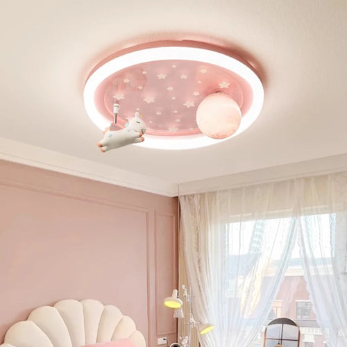 plafonnier mignon pour chambre enfant licorne astronaute décoratif - vue 3 sur 9