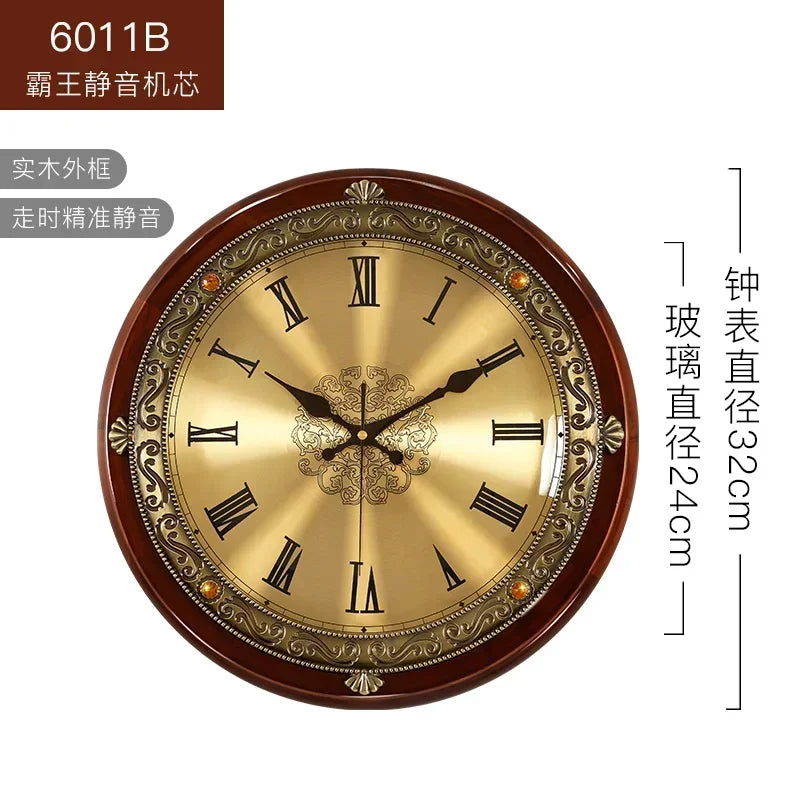 horloge murale silencieuse rétro design 3d pour décoration moderne - vue 12 sur 13