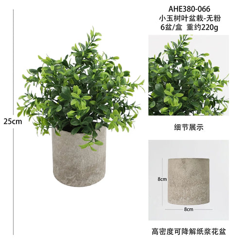 plantes artificielles pour décoration de bureau et table - vue 13 sur 21