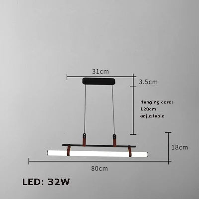 lustre minimaliste à led tendance 2022 éclairage suspendu - vue 8 sur 10