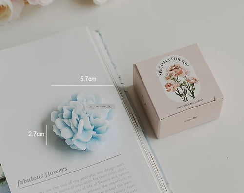 bougie parfumée artisanale en forme dœillet pour mariage et fêtes - vue 8 sur 13