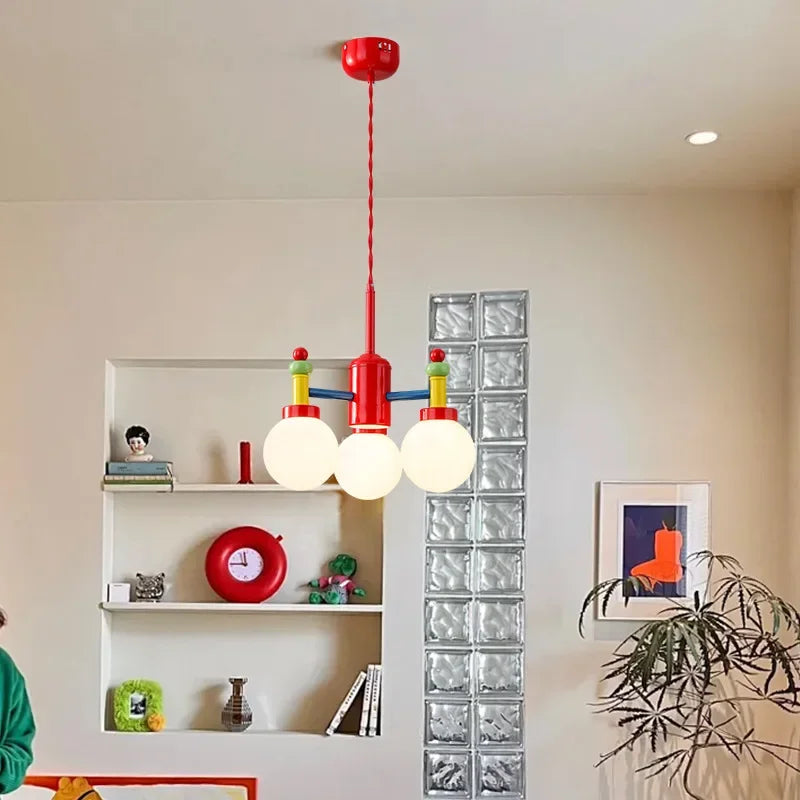 lustre led macaron pour enfants décoration intérieure et luminaires d'étude - vue 4 sur 10