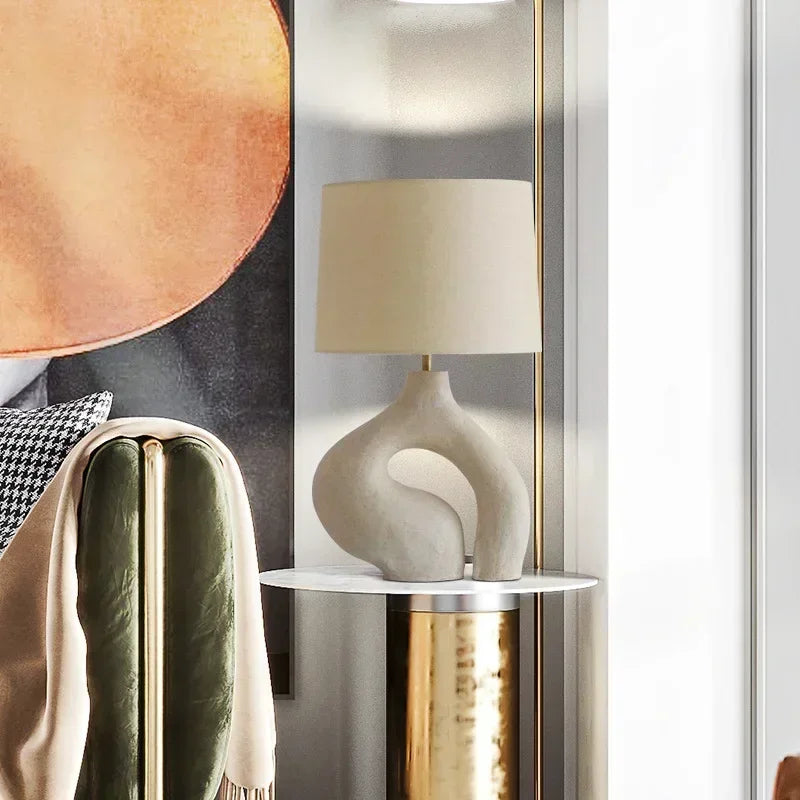 lampe de bureau moderne en tissu pour décoration intérieure nordique - vue 4 sur 7