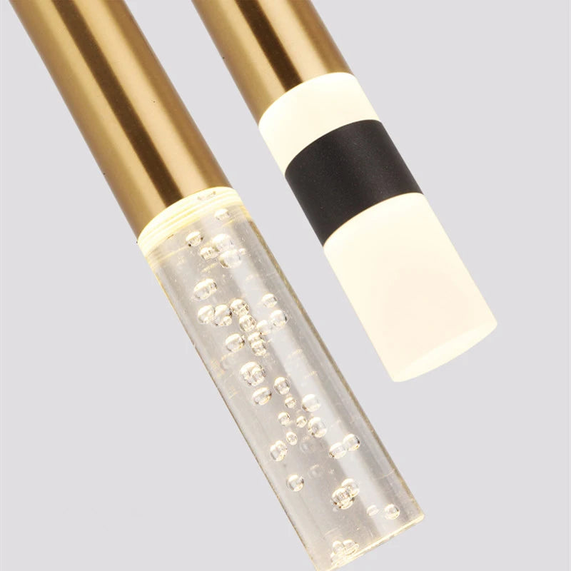 lustre led cristal éclairage double source haut bas gradation - vue 3 sur 11