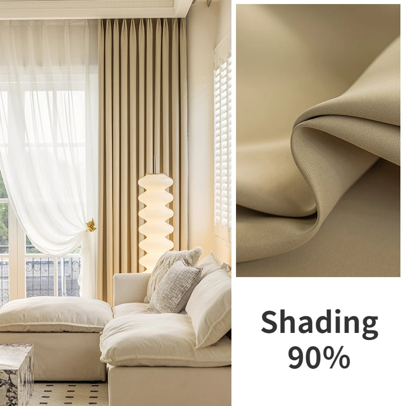 Rideau occultant thermique épais pour salon chambre - vue 10 sur 13