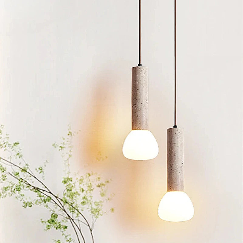 lustre rétro moderne en pierre de grotte pour décoration intérieure - vue 1 sur 7