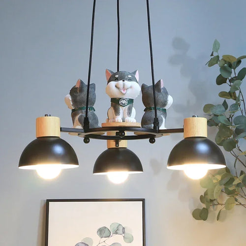 lustre en forme de chiot pour décoration de chambre enfant - vue 3 sur 10