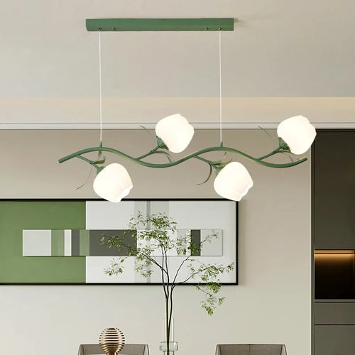 suspension à fleurs de style pastoral pour décoration intérieure - vue 2 sur 14