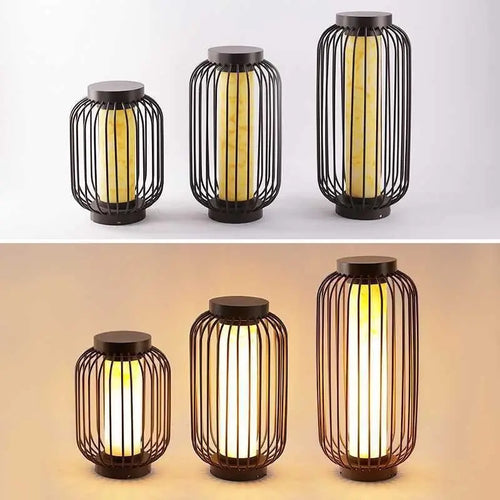 lampe solaire led cage à oiseaux pour jardin décoratif - vue 5 sur 9