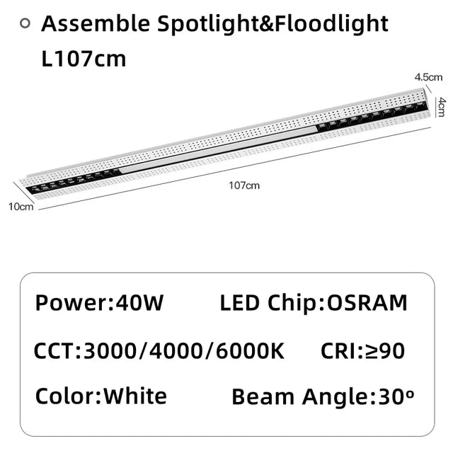 spot led encastrable magnétique moderne éclairage linéaire intérieur - vue 16 sur 16