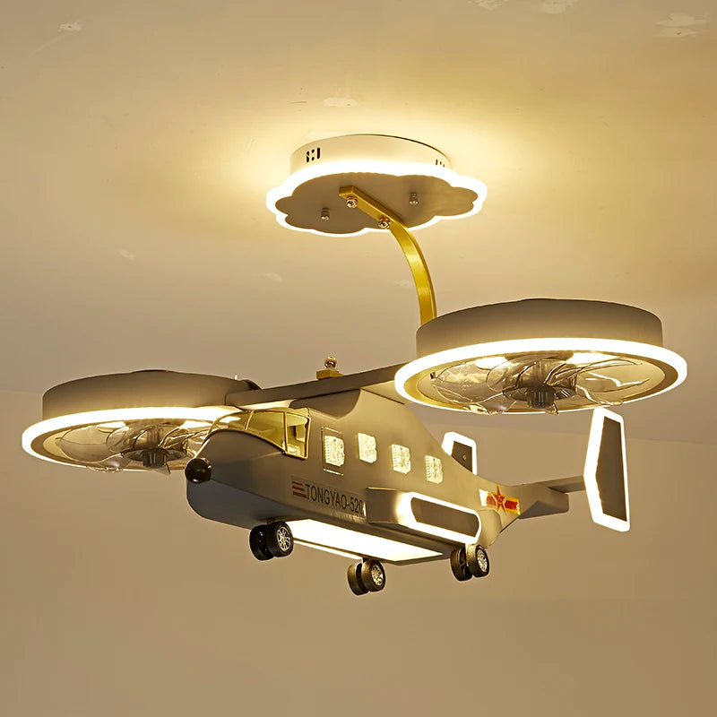 plafonnier led moderne pour chambre d enfant garçon - vue 1 sur 7