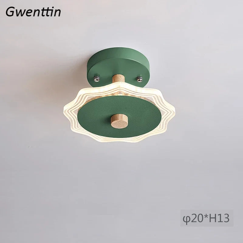 plafonnier moderne nordique led interchangeable pour intérieur élégant - vue 8 sur 12