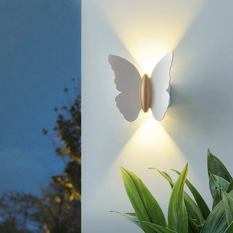 Applique murale extérieure étanche décoration led papillon - vue 4 sur 10