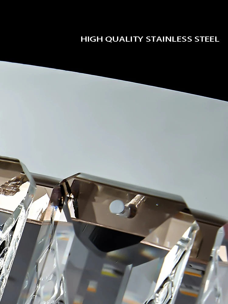 plafonnier led de luxe en cristal design moderne haute qualité 	 lampara - vue 6 sur 9