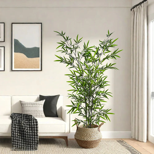 feuilles de bambou artificielles pour décoration d'événements et fêtes - vue 4 sur 23