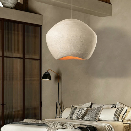 lustre led style nordique wabi sabi pour restaurant et bar - vue 3 sur 9