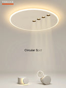 plafonnier led rond minimaliste à intensité réglable pour intérieur