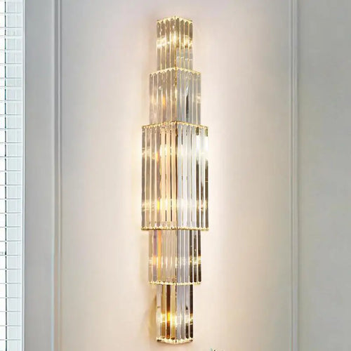 applique murale en cristal pour décoration d'hôtel et jardin - vue 2 sur 9