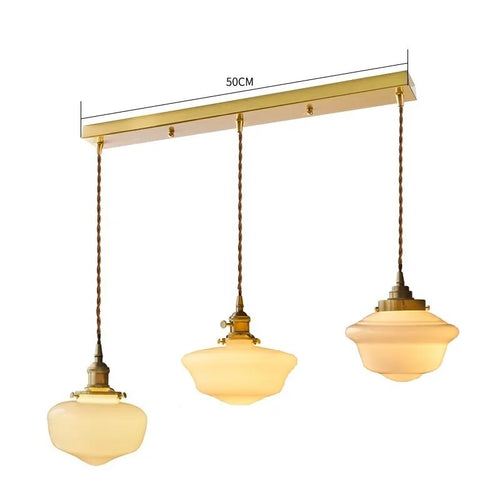 Suspension LED en verre blanc laiteux - vue 24 sur 30