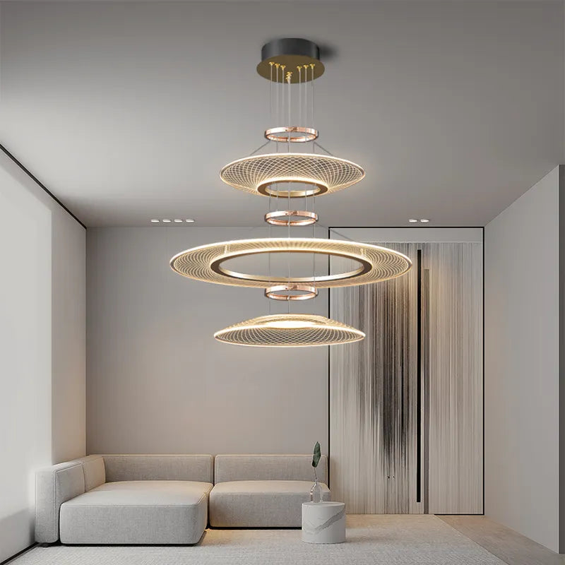 suspension double lampes led pour hôtel restaurant - vue 4 sur 11