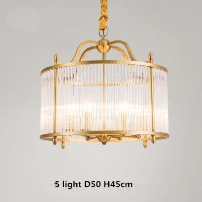 lustre moderne en cuivre avec tubes de verre 2 modèles disponibles - vue 10 sur 12