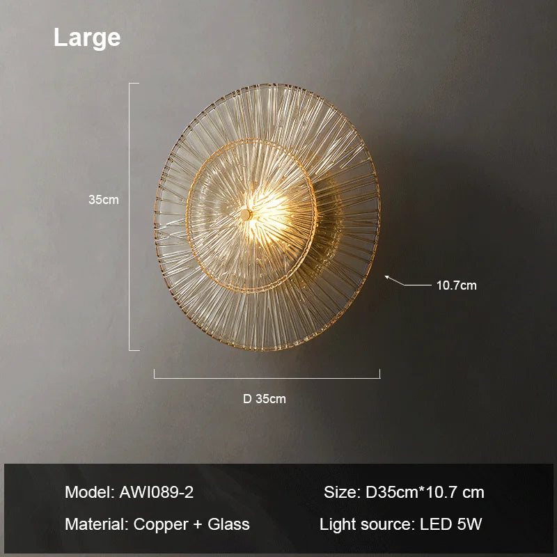 applique murale post-moderne en verre pour un intérieur élégant - vue 8 sur 8