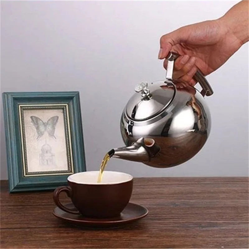 Théiere inox avec filtre infuseur 1 a 2l - vue 5 sur 7
