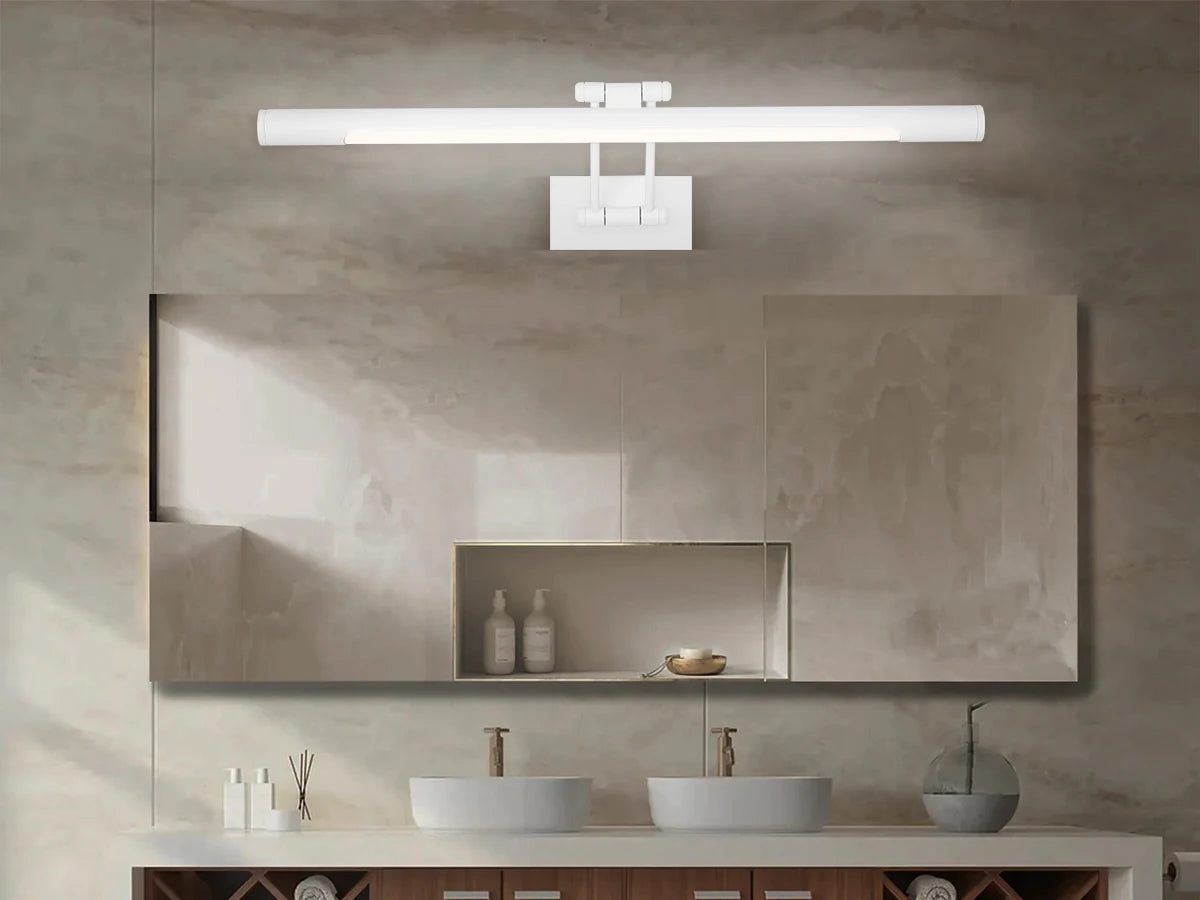 applique murale à led pour miroir étanche angle réglable moderne - vue 2 sur 10