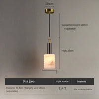lustre en marbre chinois style minimaliste moderne pour restaurant et bar
