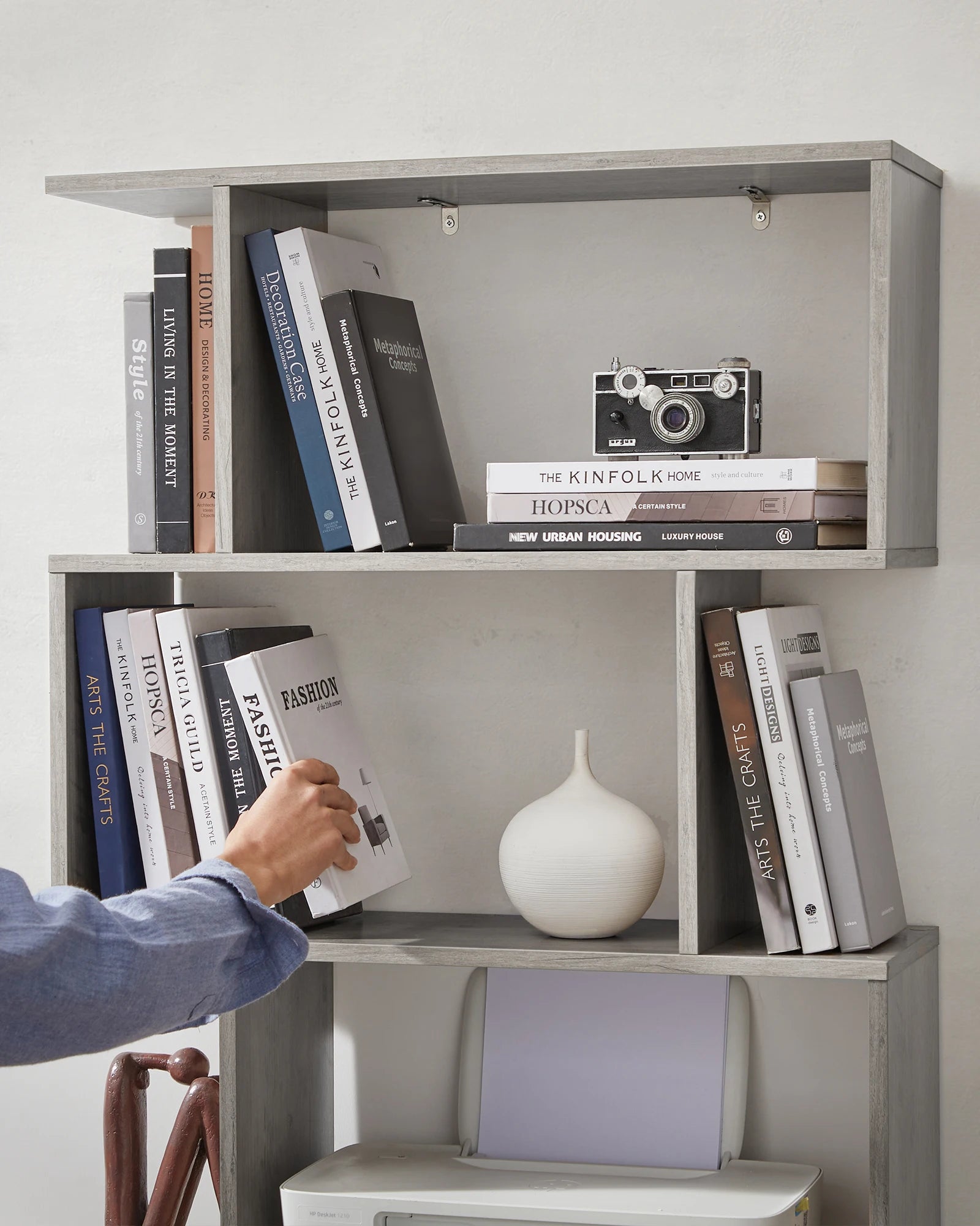 étagère autoportante moderne à 6 niveaux pour bureau - vue 6 sur 8